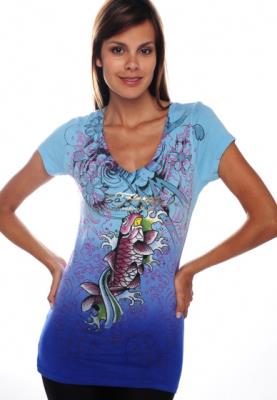 Cheap Ed Hardy shirts women wholesale No. 833